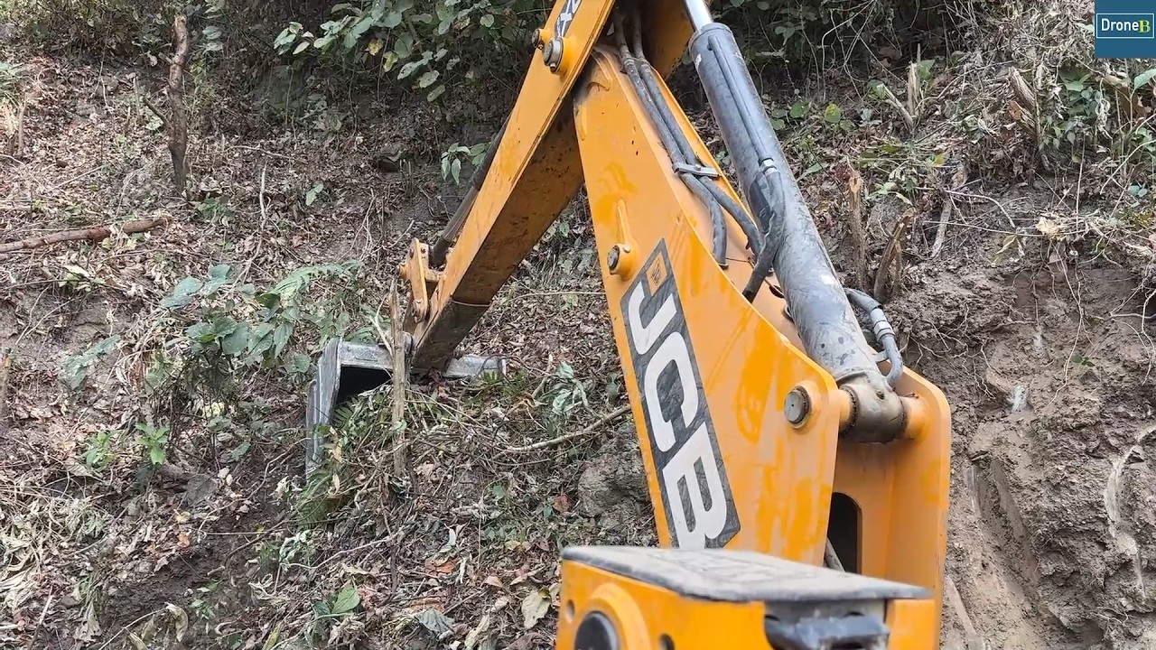 Huge Rocky Hill Waiting to be Cut for Roadless Remote Hilly Villagers