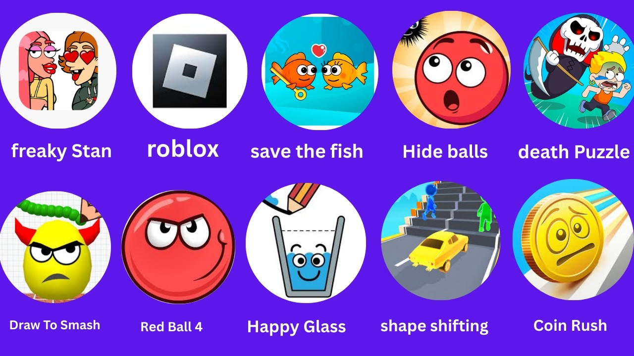 Roblox,Sprunki Survival,freaky Stan, scary teacher 3d drawing,death Puzzle, games for android