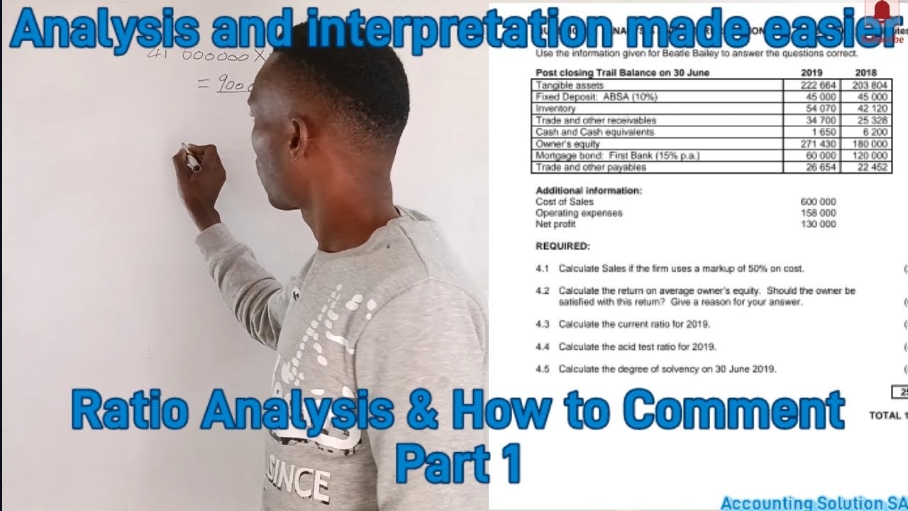 INTERPRETATION OF FINANCIAL STATEMENT (ACCOUNTING RATIOS) PART 1
