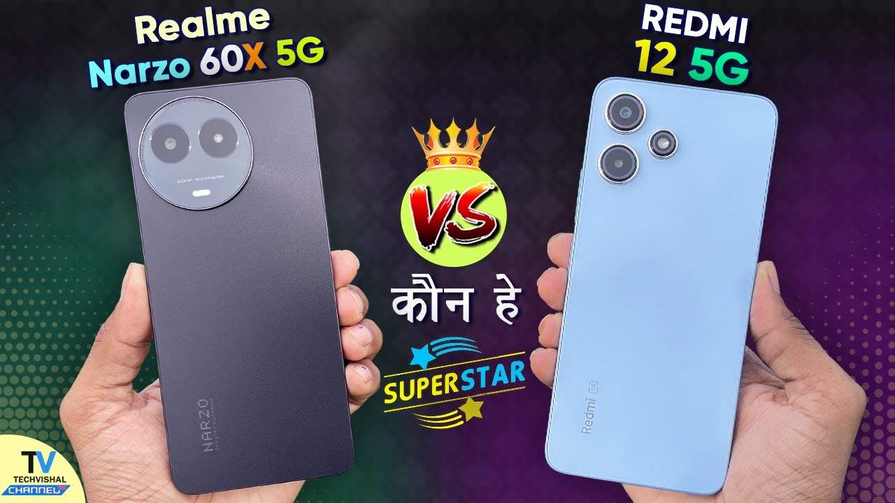 Realme Narzo 60x 5g vs Redmi 12 5g Speed Test, Camera Test Which is FASTER? | Realme Narzo 60x 5g