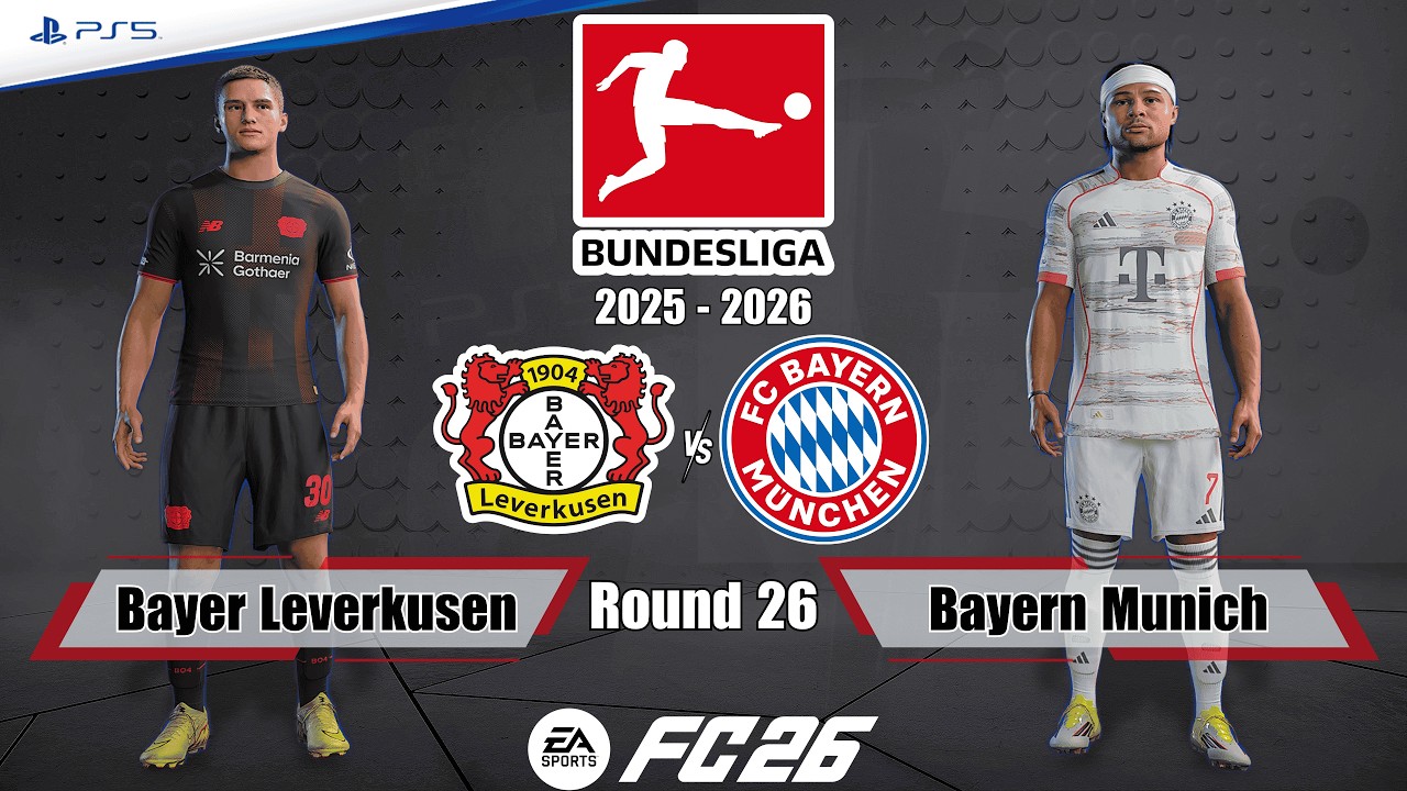 Bayer Leverkusen vs. Bayern Munich | Bundesliga 25/26 | Full Match | FC 26 - PS5™[4K]