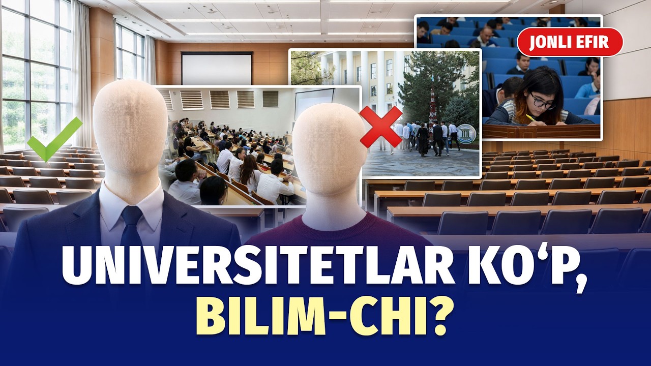 Taʼlim maskanimi yoki diplom fabrikasi: oliy taʼlimda bugun standartlar qanday?