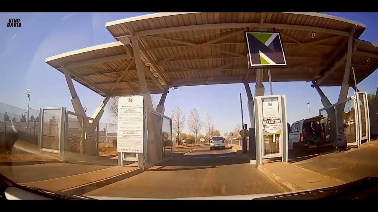 Driving to Newcastle Mall