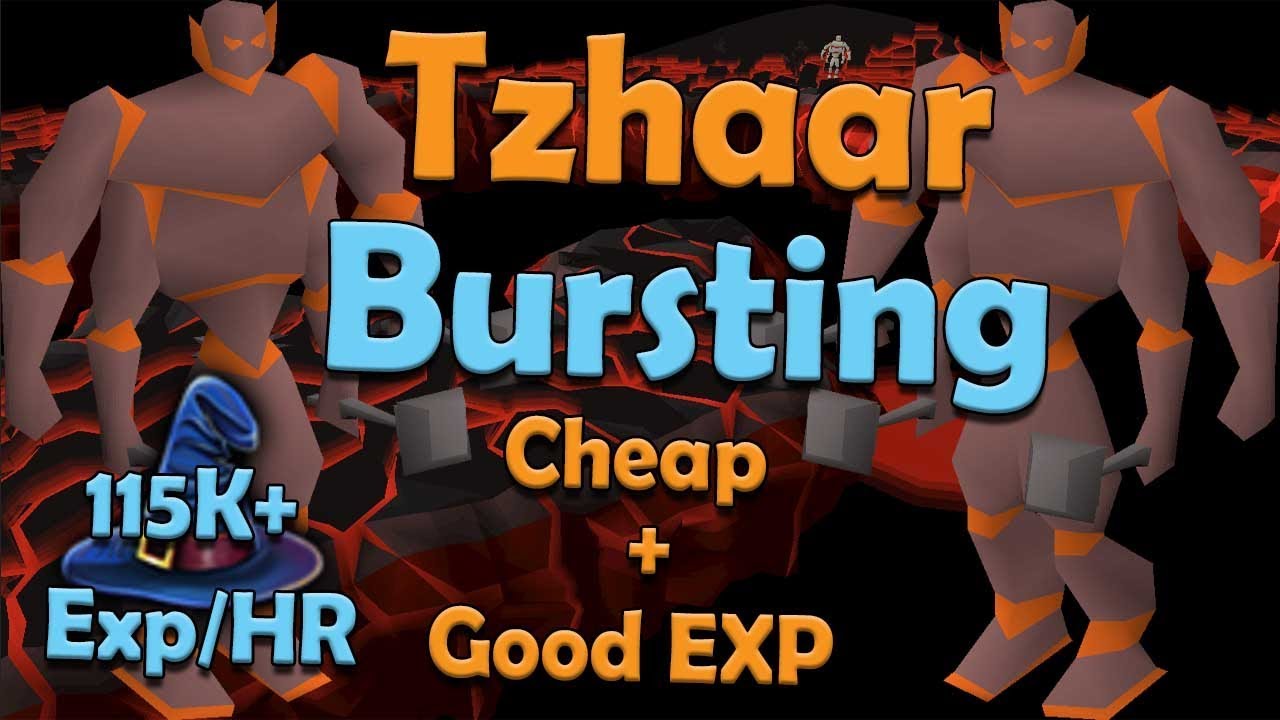 Tzhaar Ice Bursting Guide! Cheap + Fast Magic/Slayer Training! [OSRS[