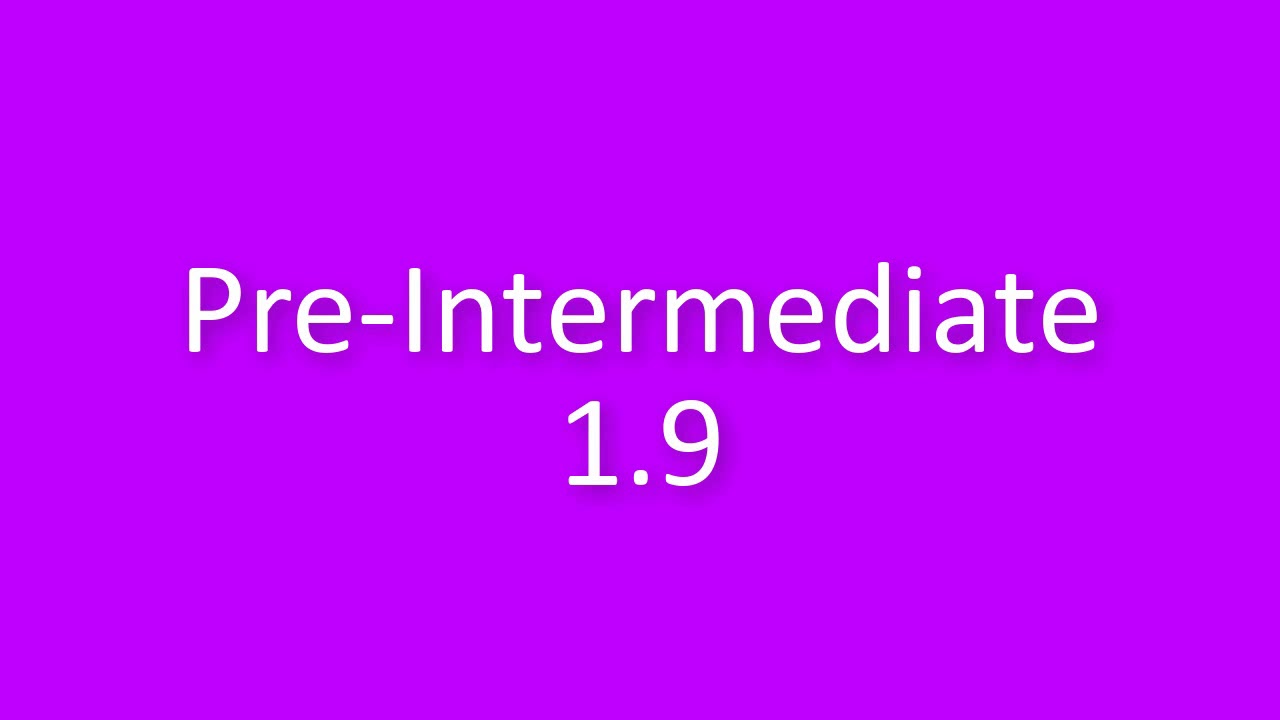 New English File Pre-Intermediate listenning 1.9