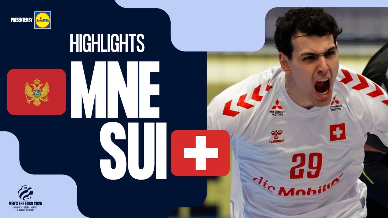 Montenegro vs Switzerland | Highlights | Men's EHF EURO 2026