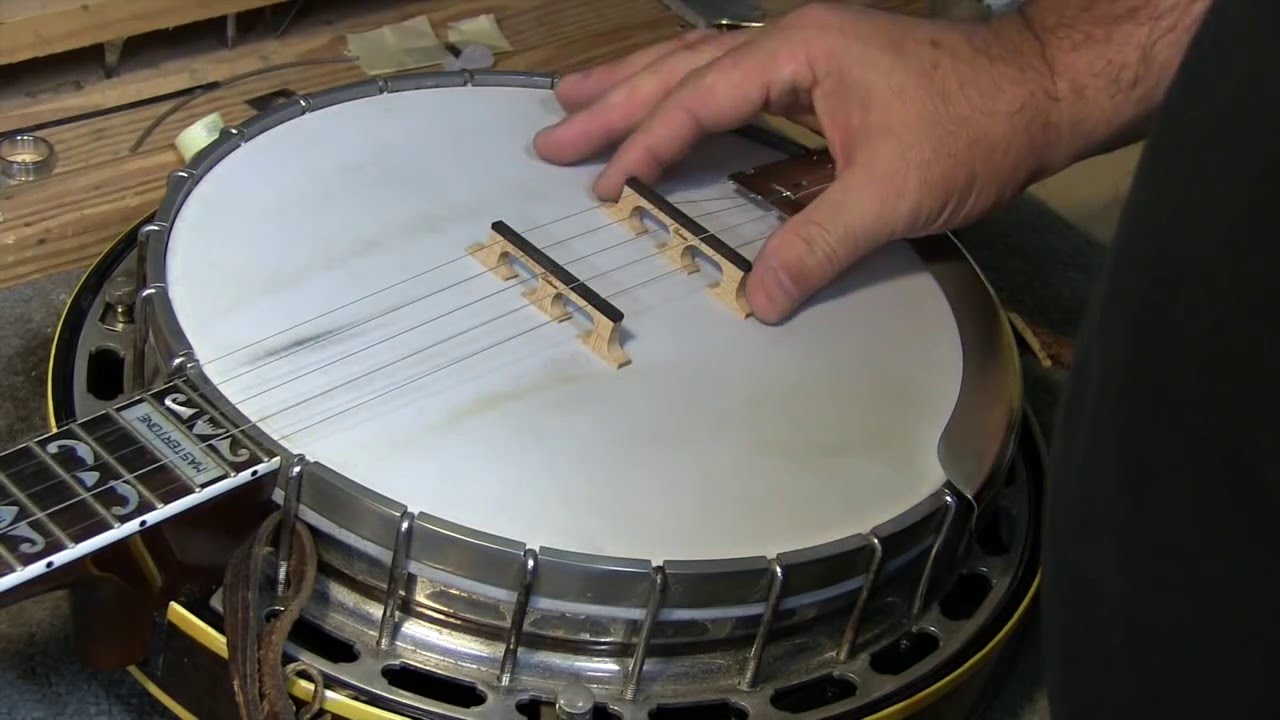 Replacing or Changing a Banjo Bridge and setting the intonation by Richie Dotson