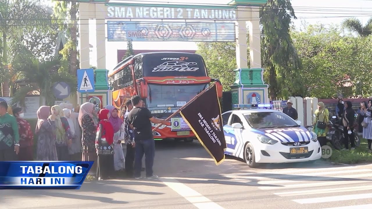Ratusan Siswa SMAN 2 Tanjung Berangkat Ke Samarinda