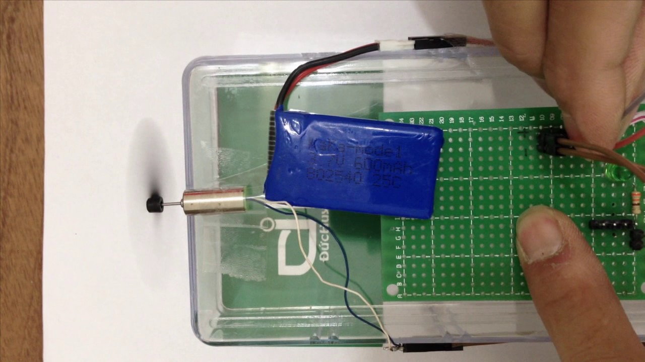 Test pin lipo 600mAh