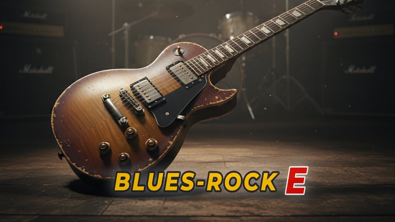 E7 A7 E7 B7 Backing Track | 80 BPM | E Blues Jam Track | Blues Rock Guitar Practice