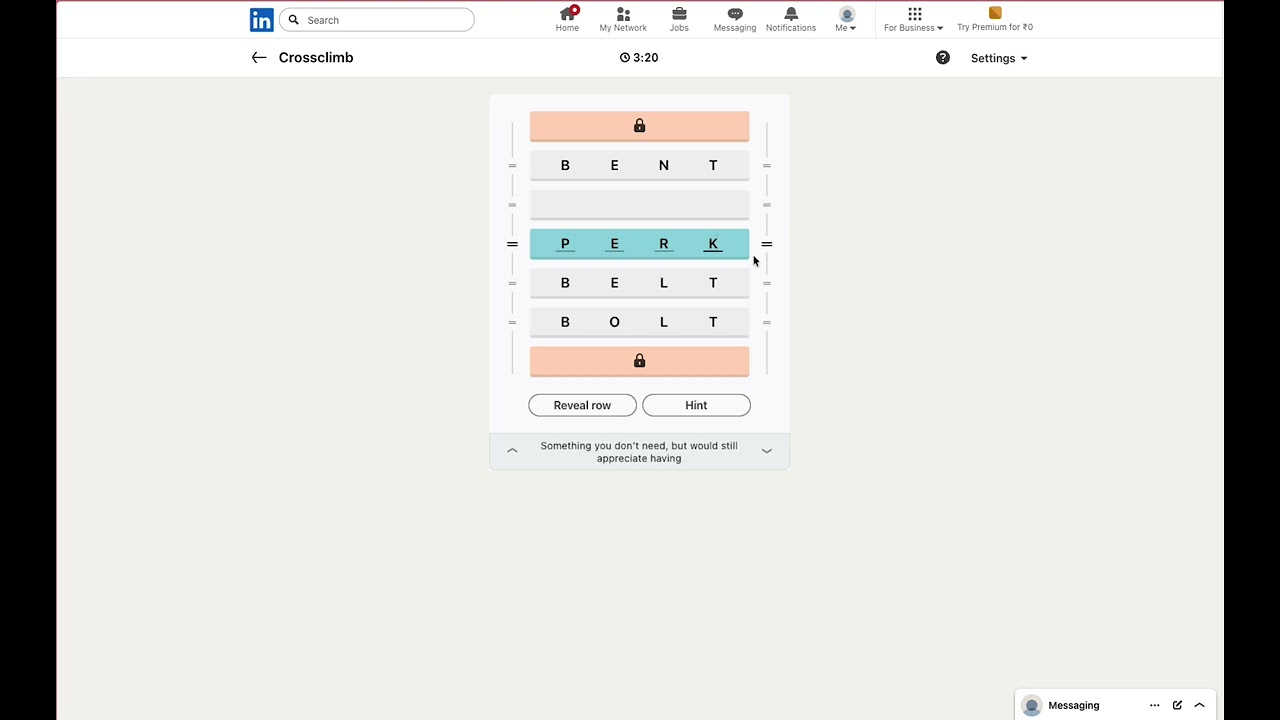 LinkedIn Crossclimb Today Answer - Puzzle #689  | March 20 2026