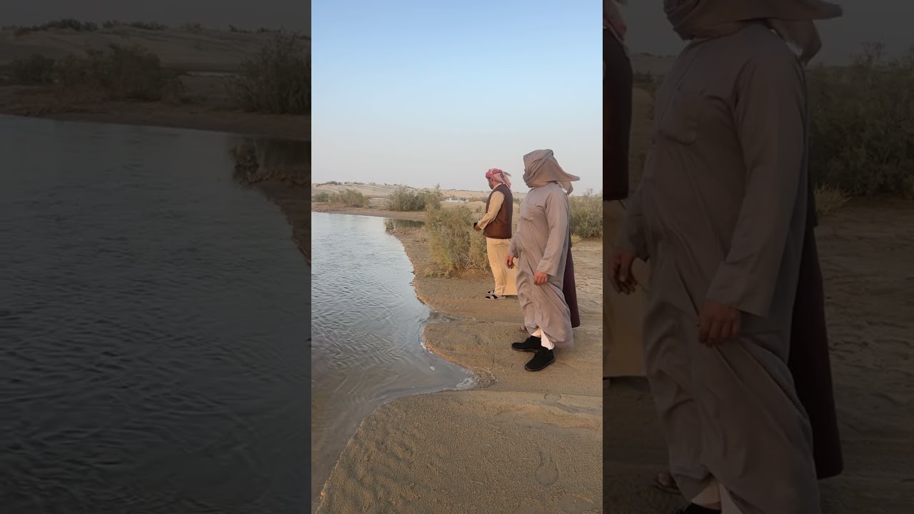 زيارة واحة الادوح وسط صحراء الاحساء