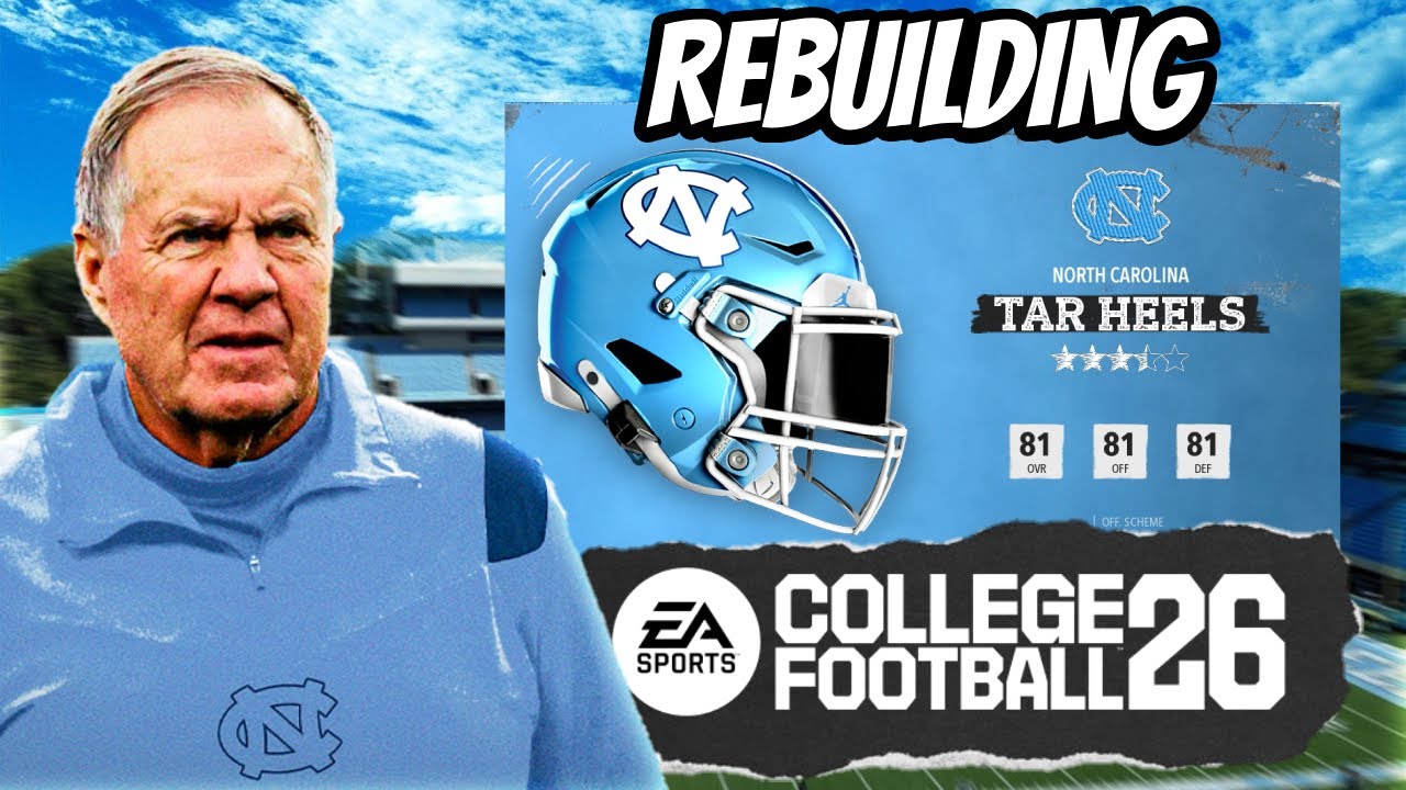 Rebuilding UNC with Bill Belichick on College Football 26