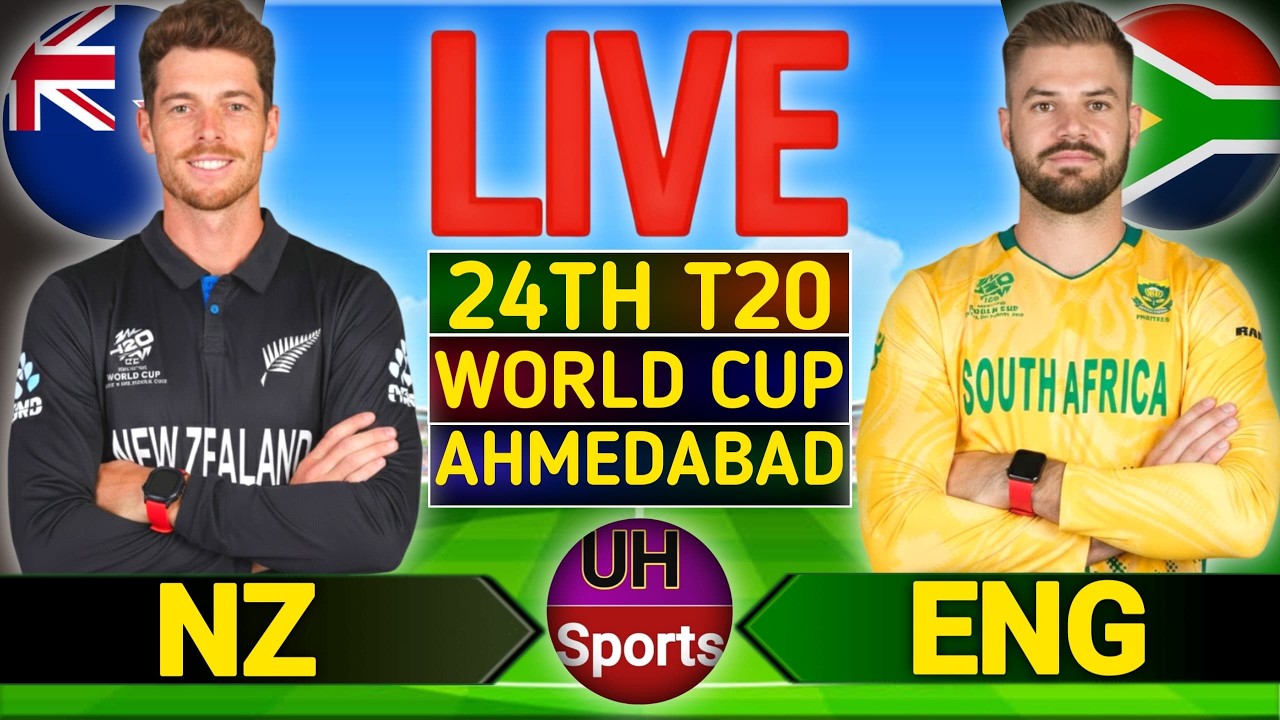 🔴 Live: NZ vs SA Cricket Live Match Today, World Cup Score, Commentary New Zealand v South Africa SA