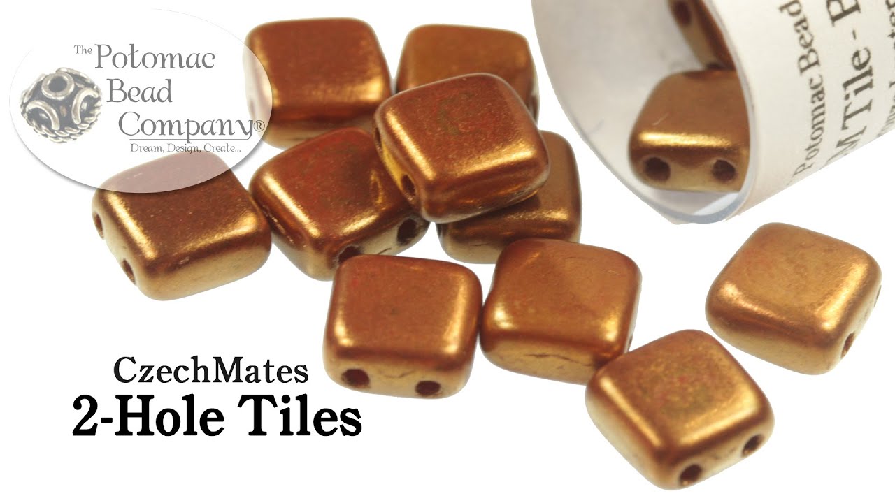 CzechMates 2 Hole Tile Beads