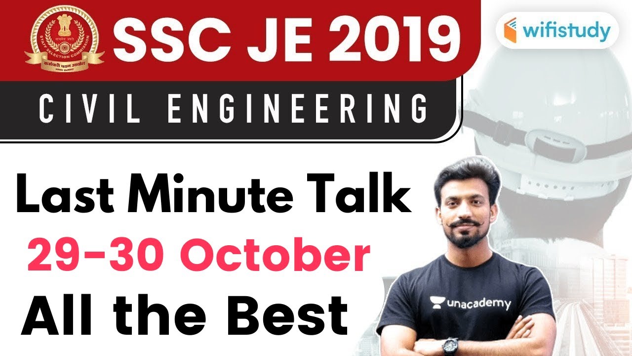SSC JE 2019-20 | Civil Engineering Last Minute Tips & Talk by Sandeep Jyani