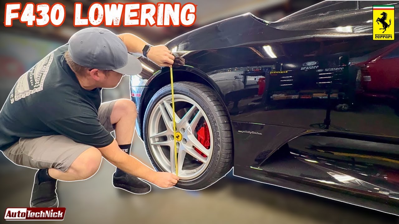 Занижение подвески Ferrari F430 своими руками БЕСПЛАТНО ~ Детали не требуются