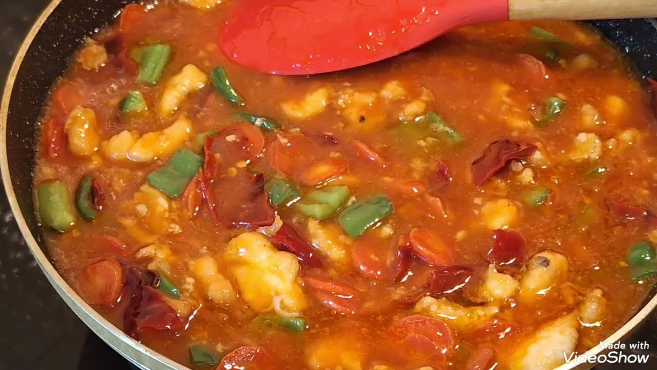Chicken in hot garlic sauce 
