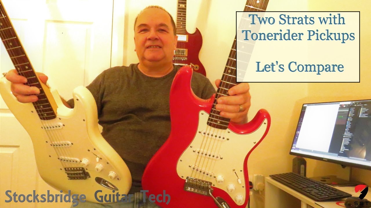 Сравнение звукоснимателей корейской гитары Squier и японской гитары Fender Strat-Tonerider