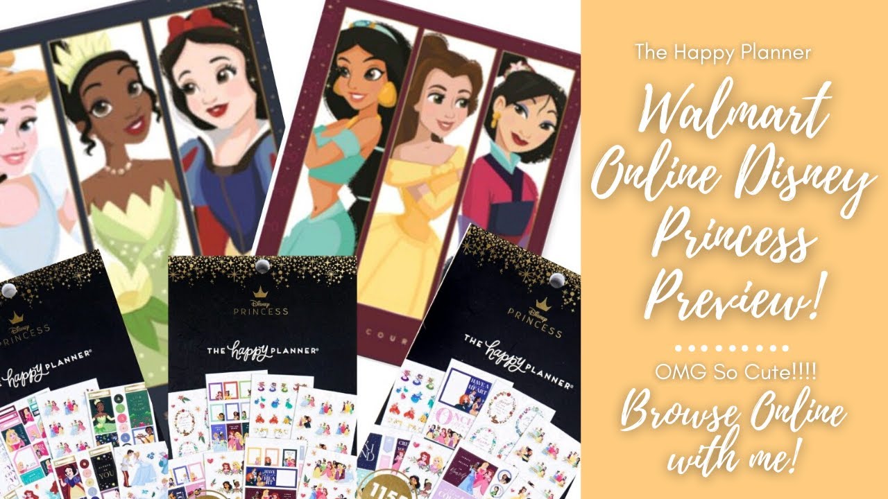 Browse With Me | Walmart Disney® Princess Online Preview | The Happy Planner | MAMBI