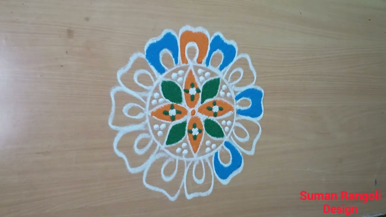 Latest easy kolam| beautiful kolam| trending kolam| daily easy and beautiful rangoli|✨🌈