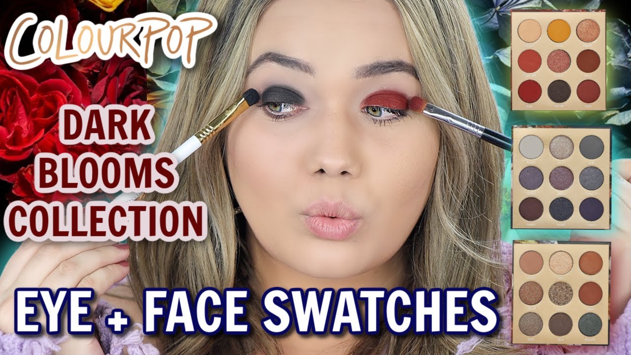 COLOURPOP Dark Bloom Eye Swatches + Full Collection Swatches!