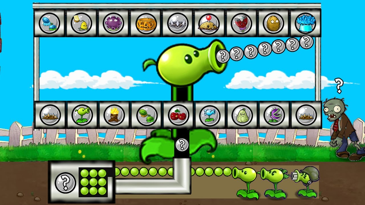 Strongest Fusion Plant. 345 Plants Vs. Zombies PvZ Plus pvz funny moments
