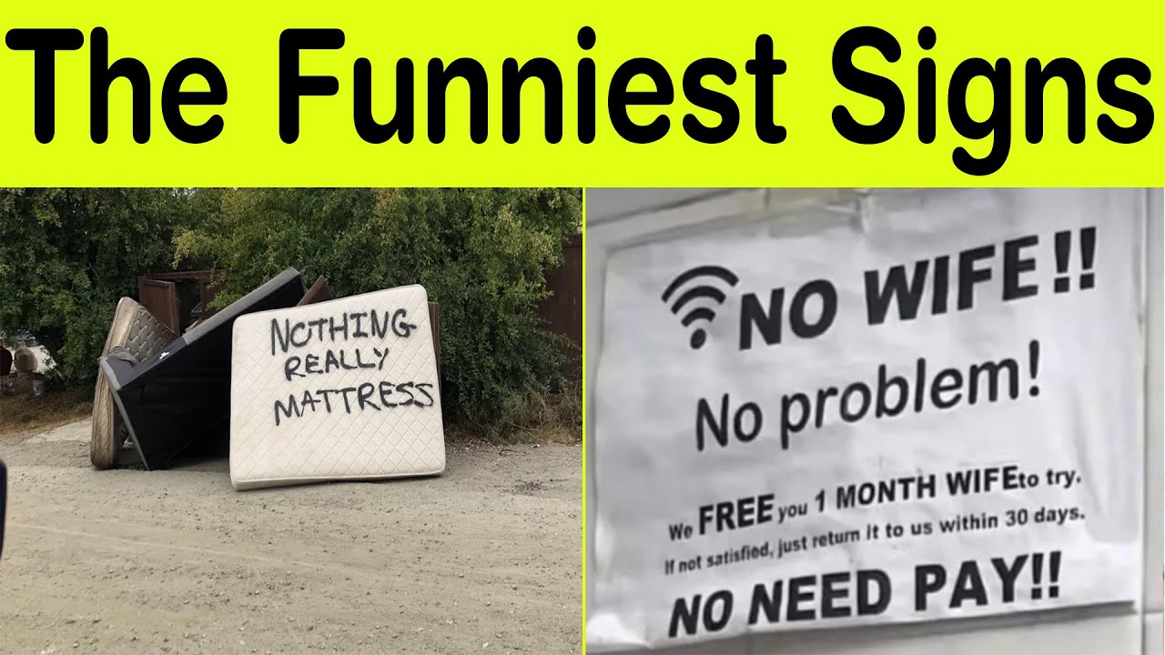 The Funniest Signs You’ll Ever See – Comedy Gold on Every Corner! || Happy Panda