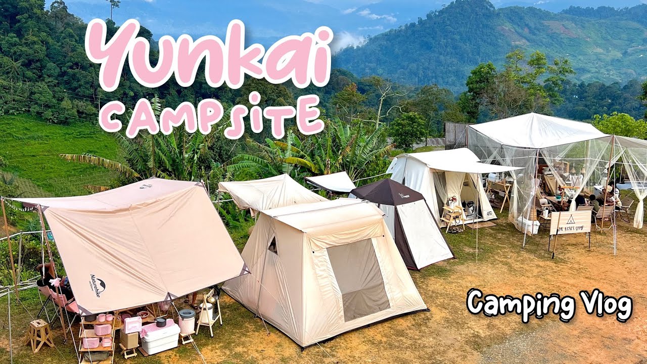 Camping in the mountain with friends | Khaki Setup | Yunkai Campsite Genting Sempah | Camping Vlog