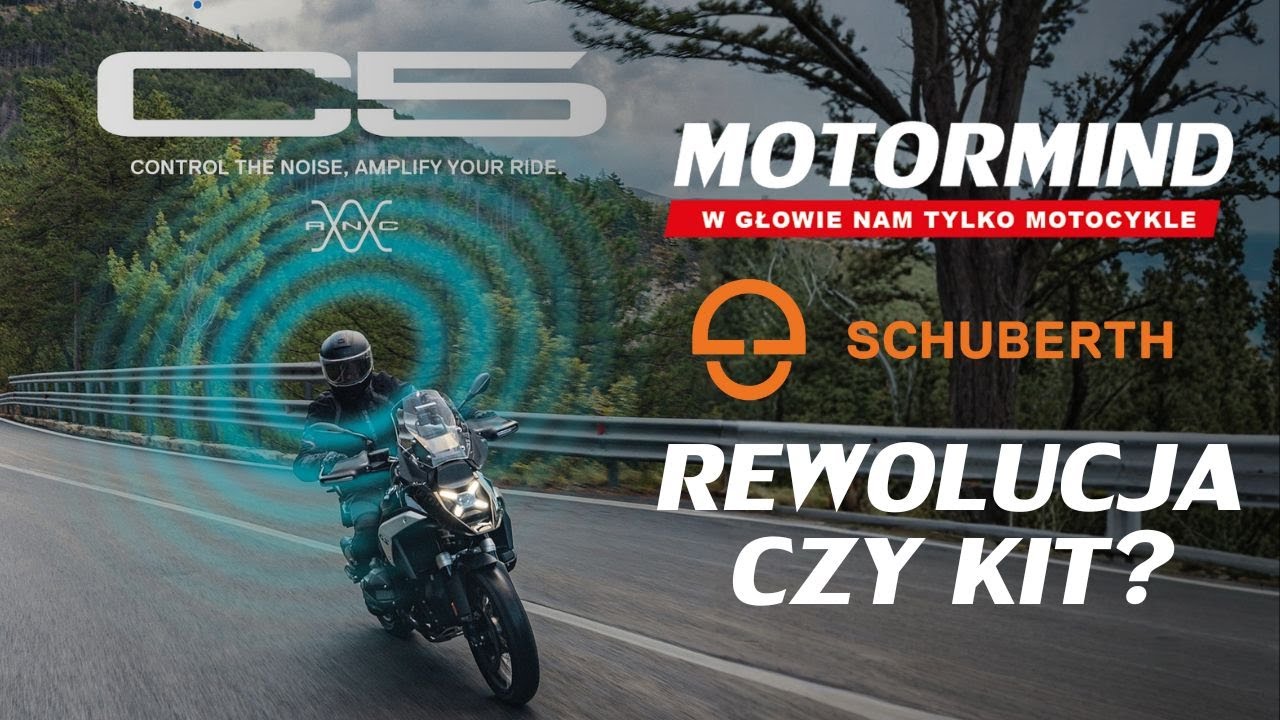 Nowy cichy kask od Schuberth - C5 ANC. Technologia wyciszania szum&oacute;w wchodzi do motocykl&oacute;wki!