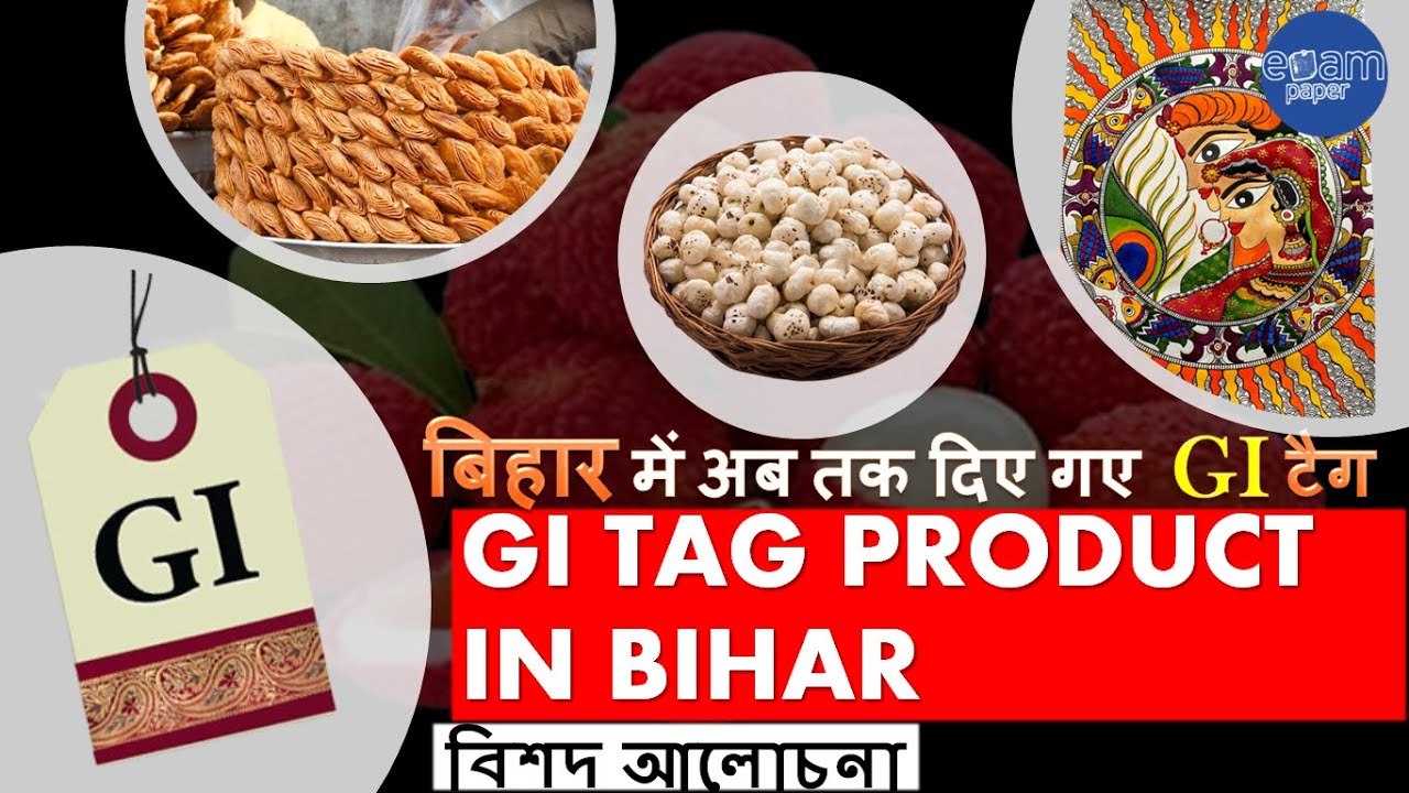 BIHAR GI TAG PRODUCT | Geographical Indication of Bihar | Complete List  | @exampaperyt