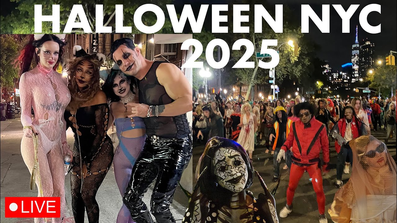 LIVE New York City Halloween Parade 2025 Greenwich Village NYC