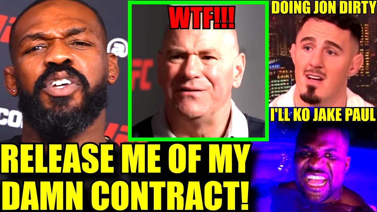 MMA Community react to Jon Jones GOING OFF ON Dana White & wanting UFC RELEASE,Ngannou BACK IN MMA!