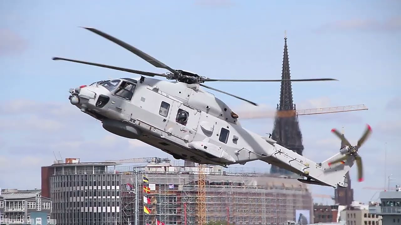 NH-90 SeaLion (Hubschrauber) der Marineflieger beim 836. Hamburger Hafengeburtstag! (Sa.10.05.25)