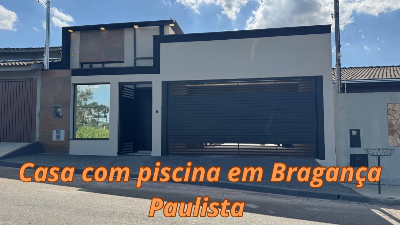 Casa com piscina em Bragança Paulista em Lote 10x25 de terreno com fino acabamento