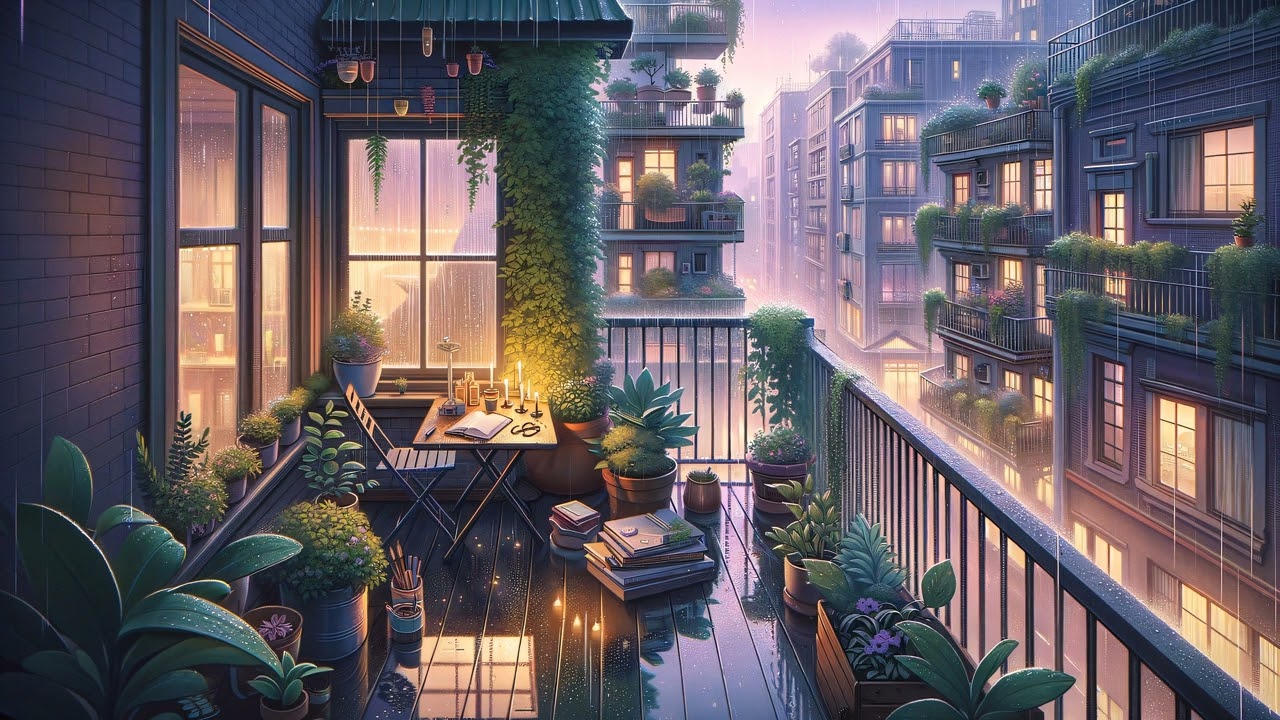 Quiet Morning Study Lo-fi with Gentle Rain — DeepFocus Oasis