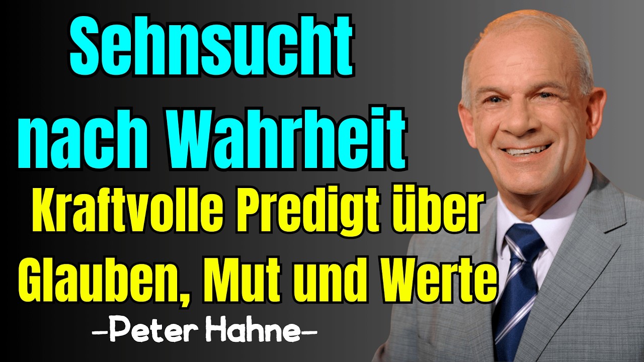 Peter Hahne – Sehnsucht nach Wahrheit  Kraftvolle Predigt über Glauben, Mut und Werte