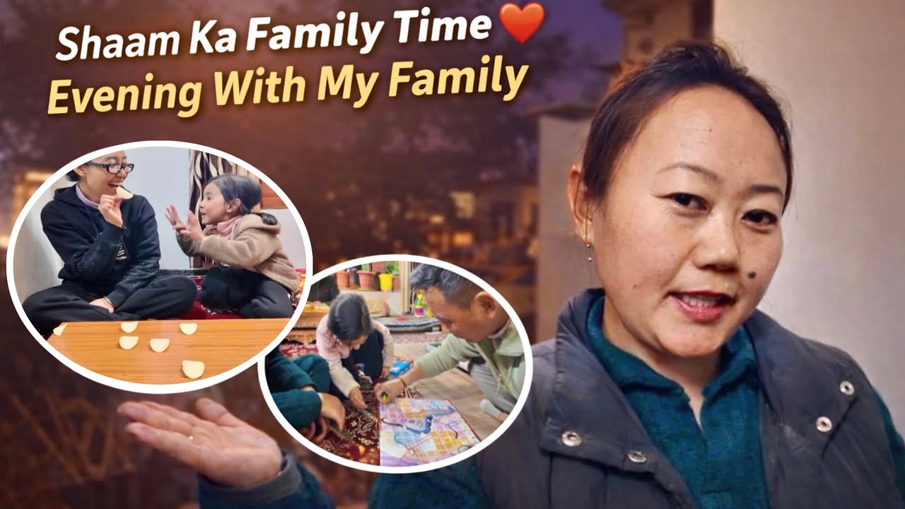  Evening With My Family❤️Cooked Dinner🥘 || Angmo Lhubang #vlog16 #ladakhivlogger #familyday #Dinner