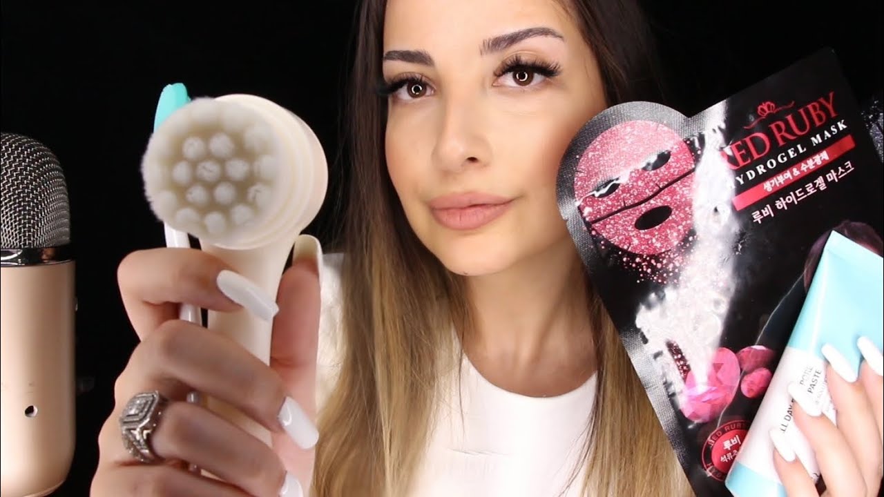 TÜRKÇE ASMR | CİLT BAKIMI ROLEPLAY | DOING YOUR SKINCARE