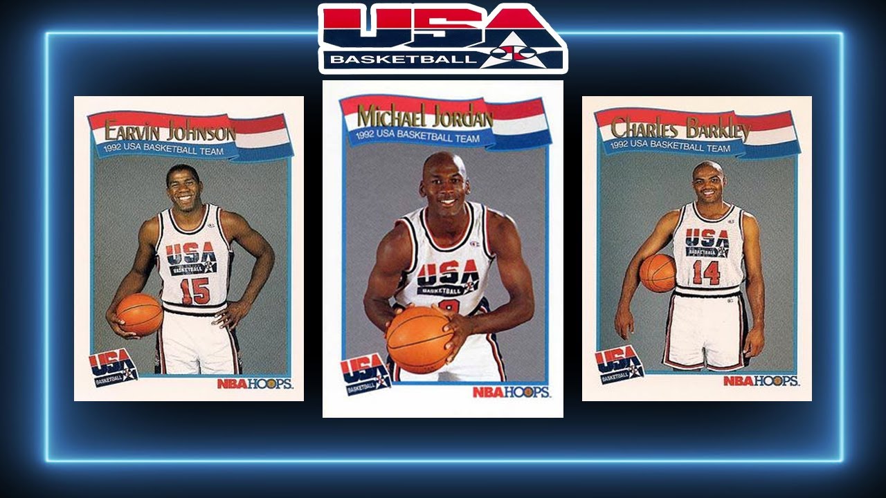 Top 15 Most Valuable TEAM USA DREAM TEAM Basketball Cards From The 1991-92 Hoops Basketball Set!