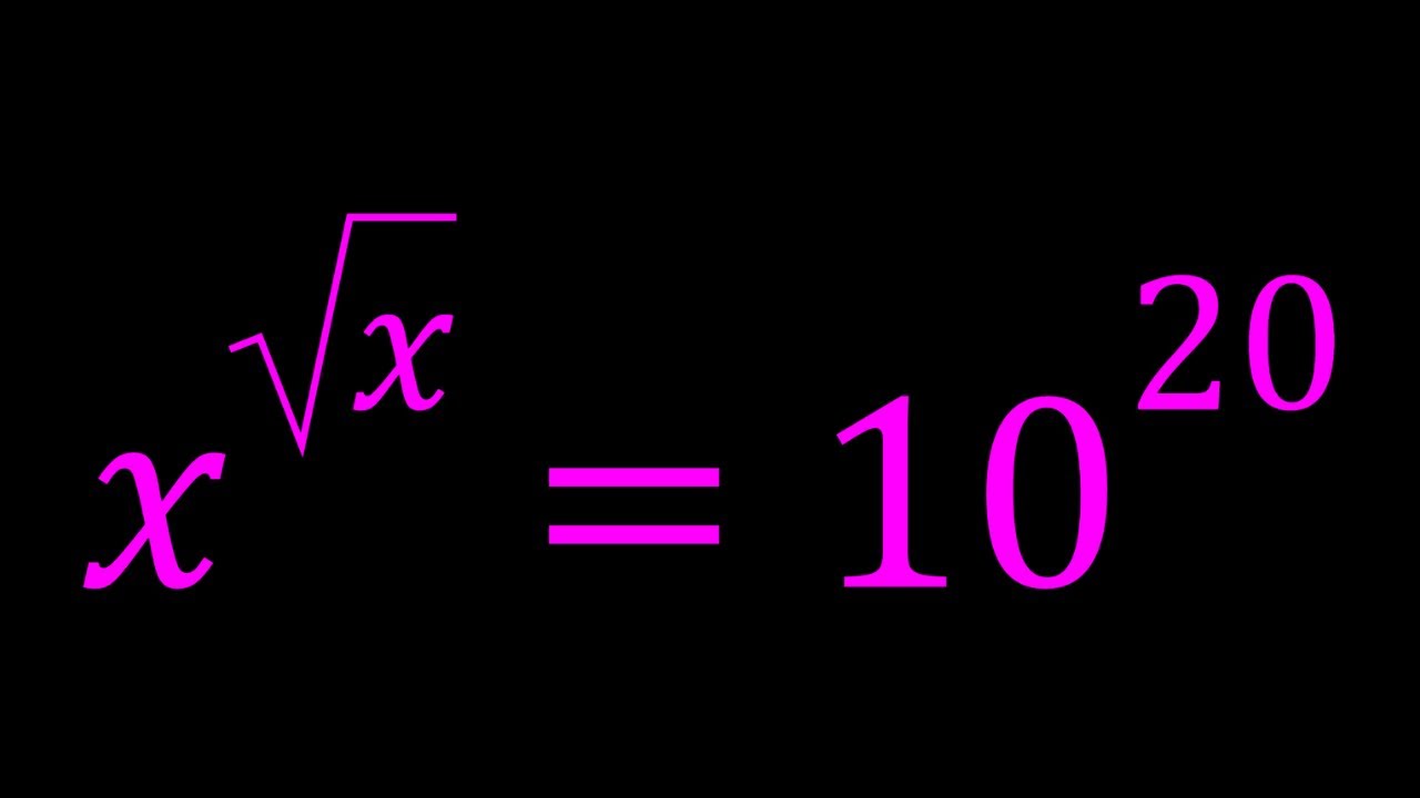An Exponential Equation With Radicals