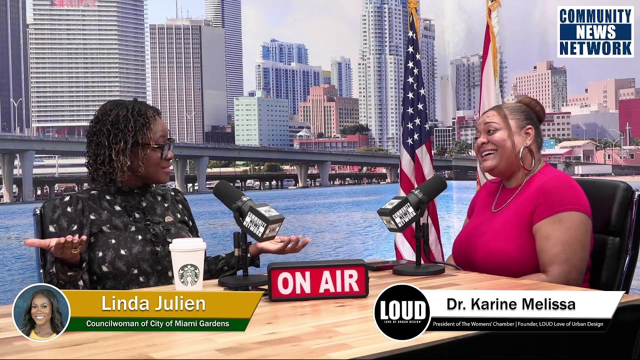 Dr. Karine Melissa, President of The Womens' Chamber and Linda Julien, Councilwoman of Miami Gardens