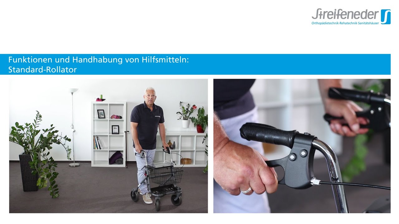 Rollator MFU – Funktionen und Handhabung von Hilfsmitteln