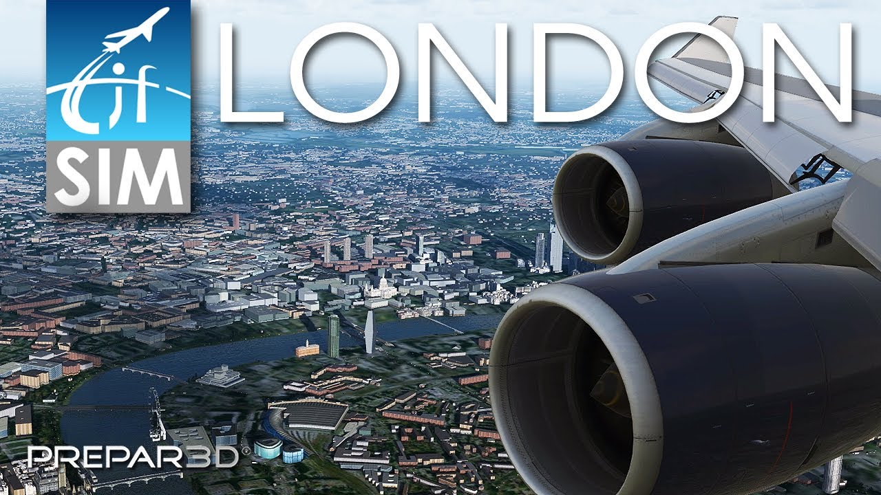 Prepar3D v4.5 | Stunning approach over London | British Airways Boeing 747-400 | PMDG/ORBX/Aerosoft
