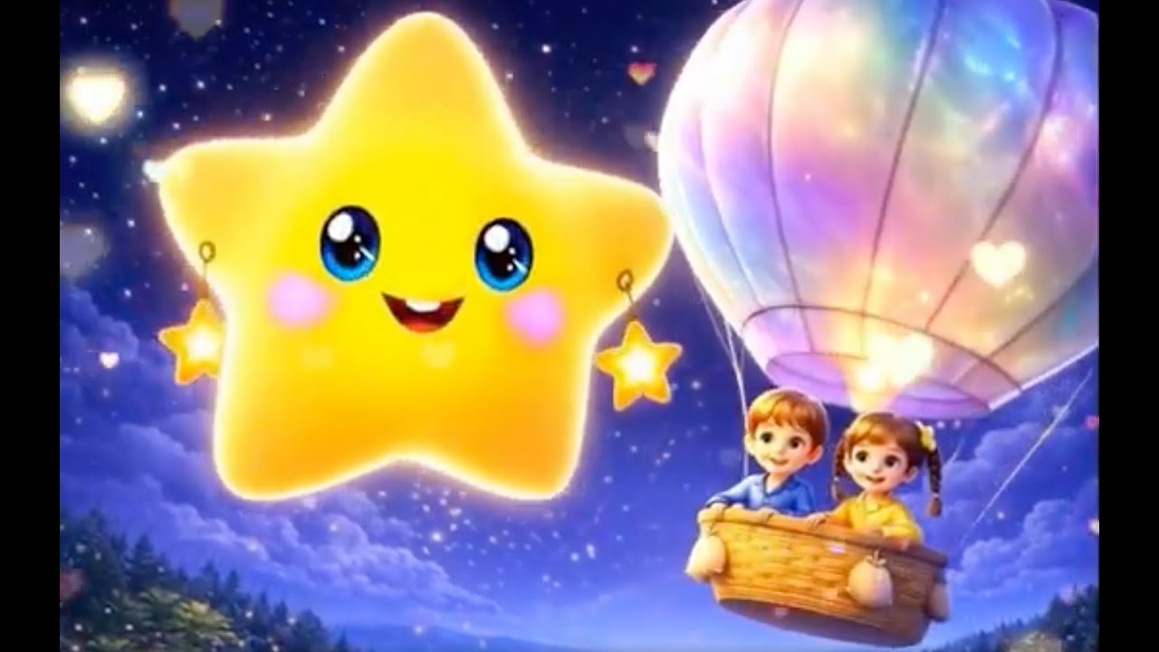 🌟 Twinkle Twinkle Little Star Lullaby | Calm Bedtime Music for Kids (14 Min)
