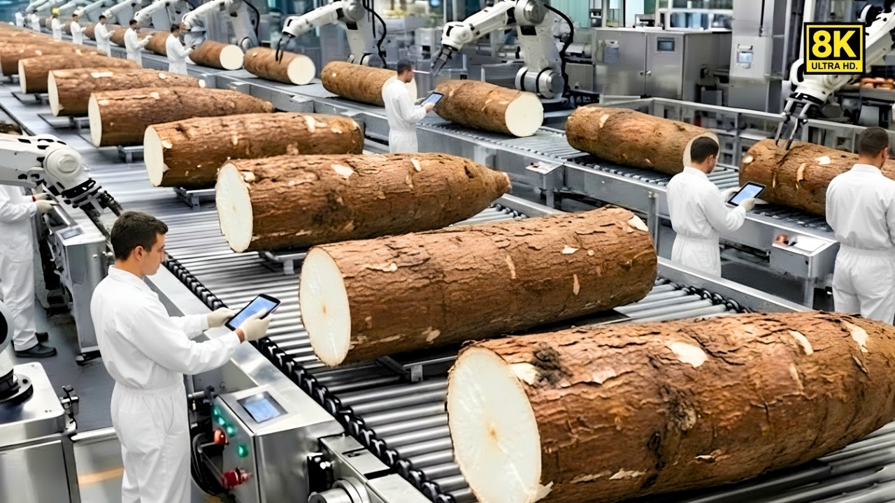 USA's Mega Cassava Flour Factory  How 50 Tons of Cassava Roots Become Premium Flour Daily