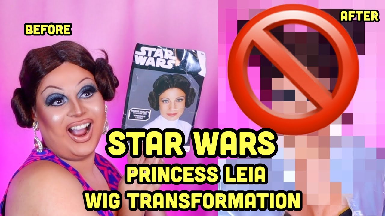 STAR WARS PRINCESS LEIA WIG TRANSFORMATION