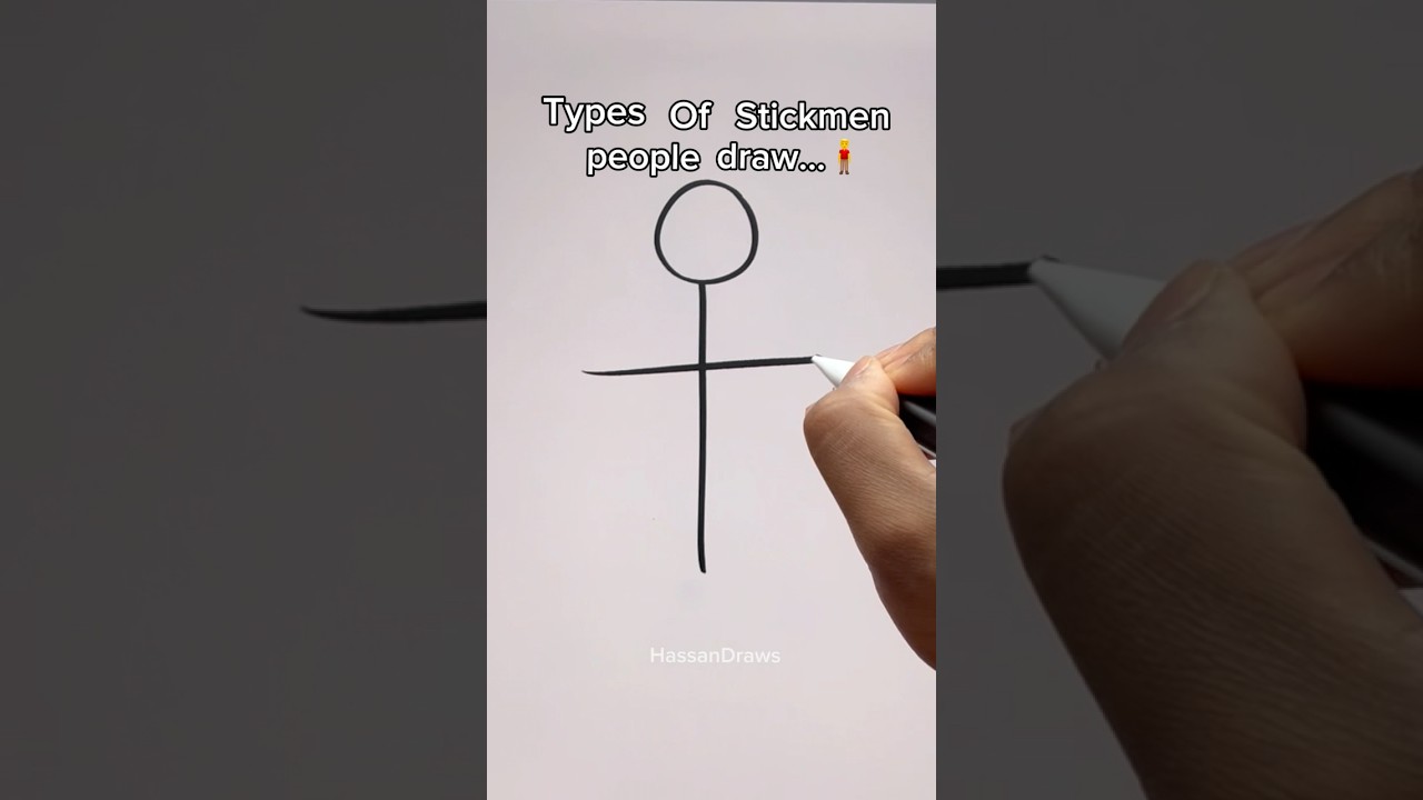 Types Of Stickmen People Draw ✏️ (Which Are You?) #shorts #drawing #art #doodle