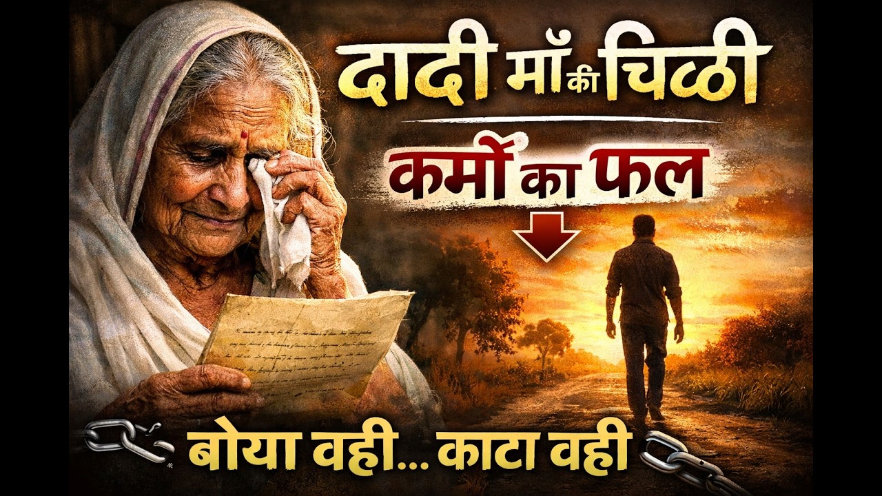 कर्मों का फल कैसे मिलता है? 😭 | दादी माँ की चिट्ठी | Heart Touching Story|