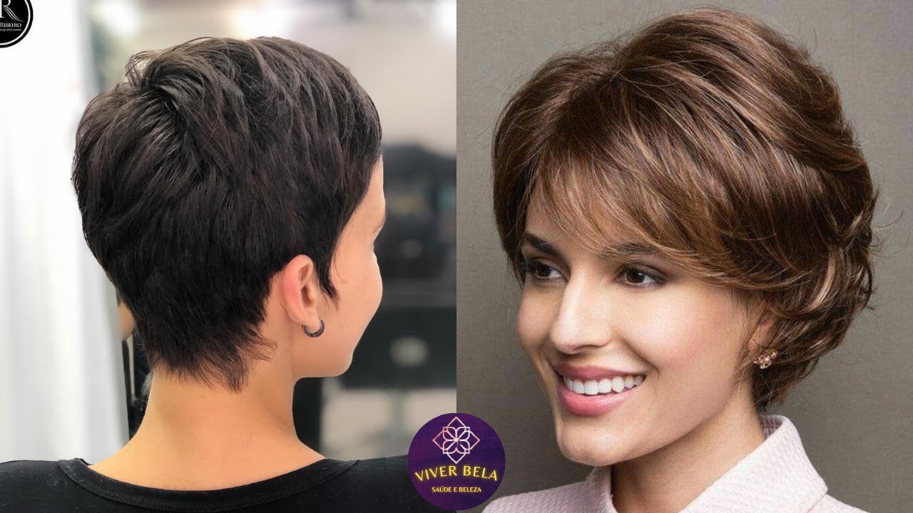 10 TENDÊNCIAS CORTE DE CABELO PARA MULHERES 40 +50 +70 ANOS CABELO CURTO MODERNO